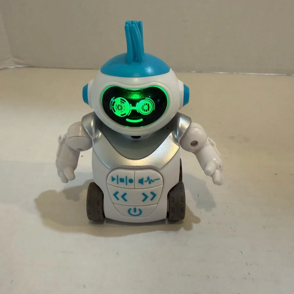 HEXBUG MoBots Ramblez Voice‎ Changing Sidekick Blue~Lights, Sounds Robot Tested